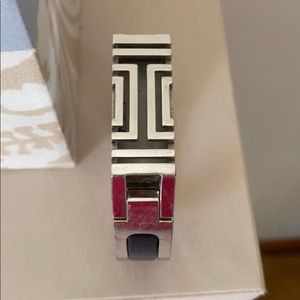 Tory Burch Fitbit flex cuff silver and navy